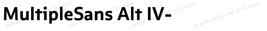 MultipleSans Alt IV字体转换